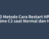 3 Metode Cara Restart HP Realme C2 saat Normal dan Hang